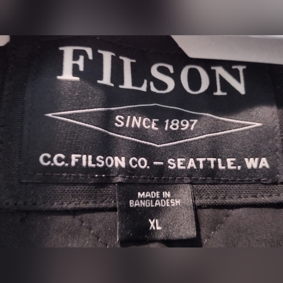 Filson Tin Cloth Insulated Work Vest XL - Picture 9 of 11
